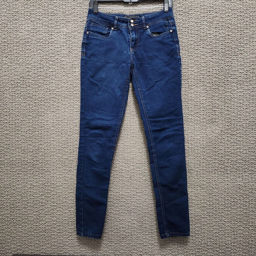CATO Women's Contemporary Skinny Dark Wash Mid Rise Stretch Jeans Size 4